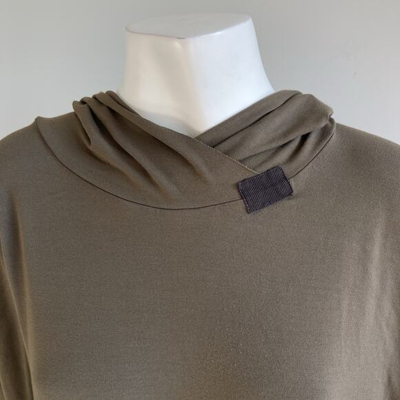 Henriette Steffensen Copenhagen Womens Hooded Top Drawstring Hem Sz Large - Picture 2 of 14